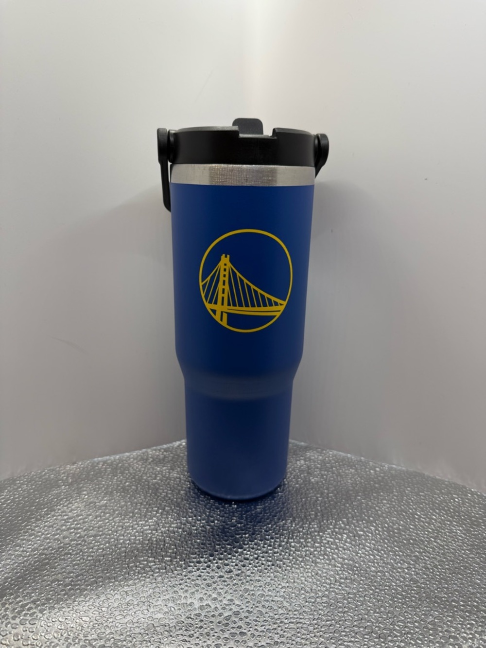 NBA Golden State Warriors 30oz Travel Tumbler with Fliptop Straw
